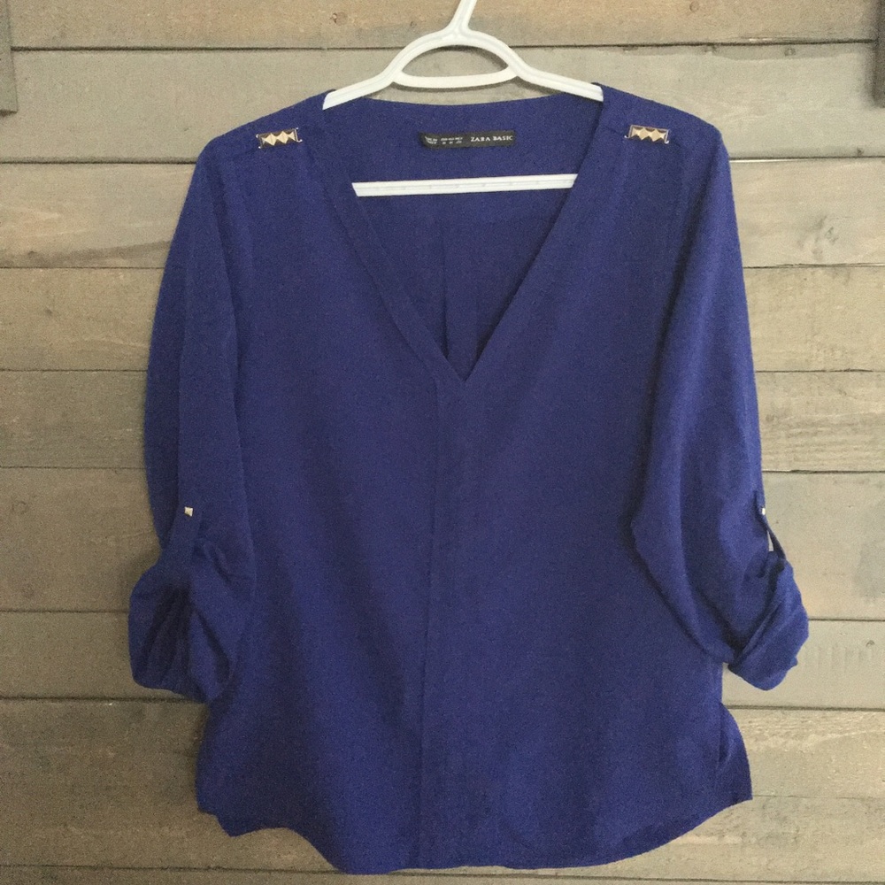 Zara basic blouse
